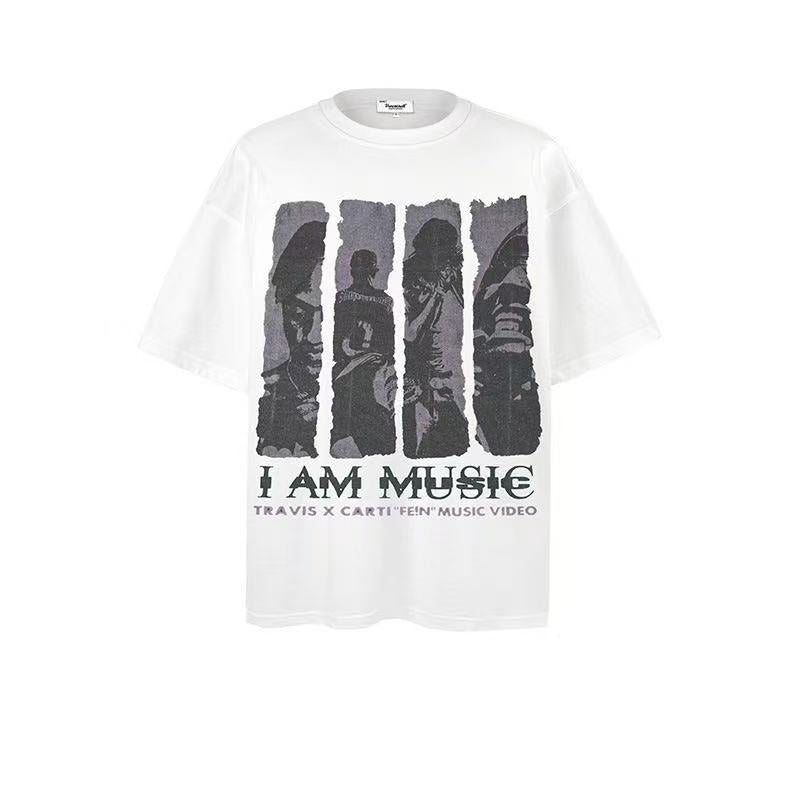 2025 New Trendy Brand New Short-Sleeved T-Shirt Hip-Hop Rap 017