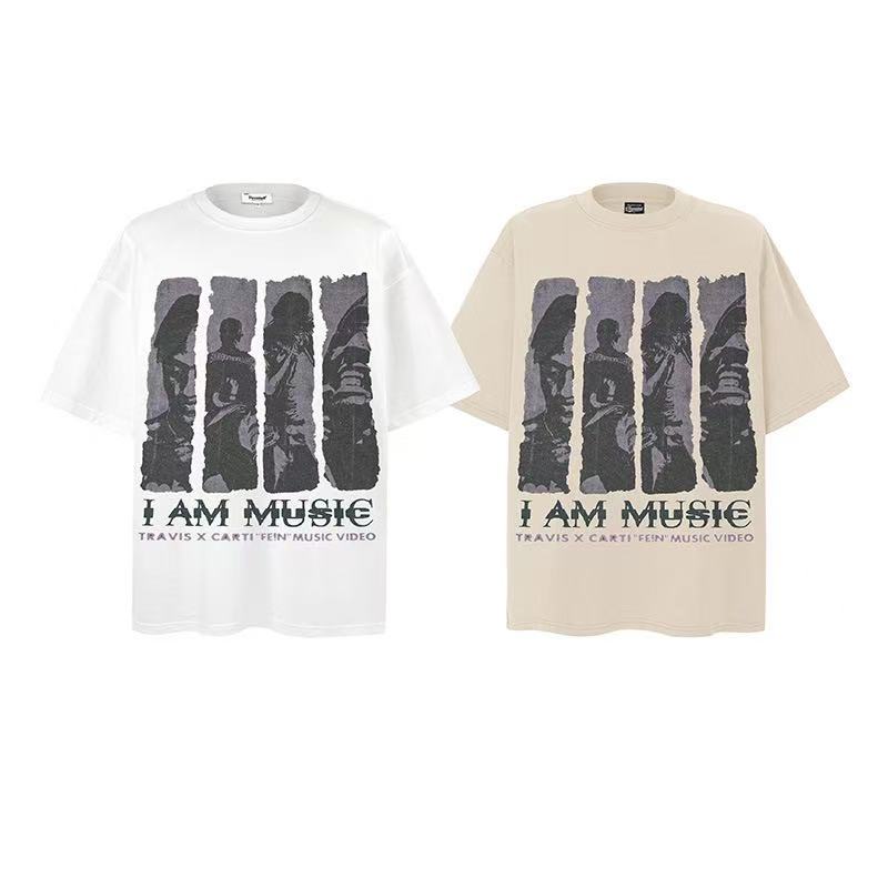 2025 New Trendy Brand New Short-Sleeved T-Shirt Hip-Hop Rap 017