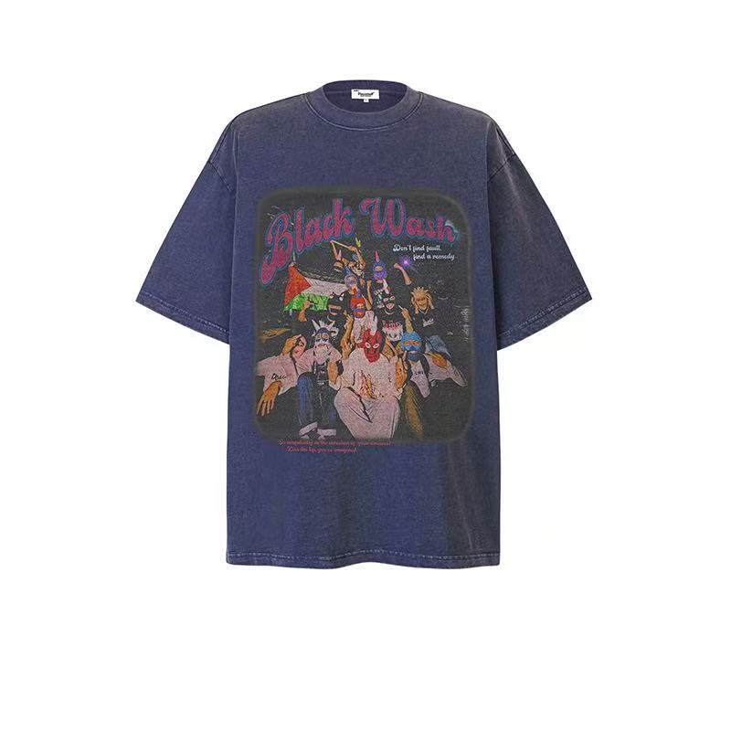 2025 New Trend Brand New Short-Sleeved T-Shirt Retro 022