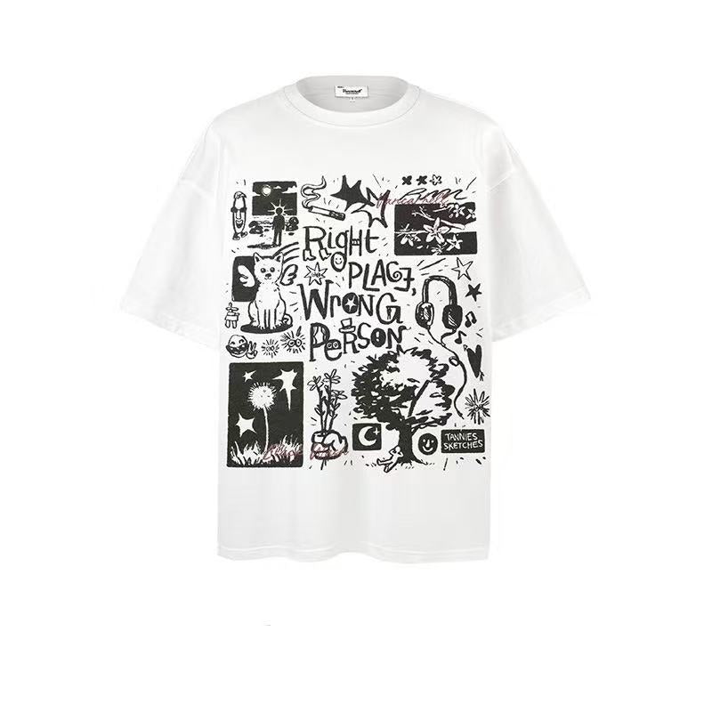 2025 New Trendy Brand New Short-Sleeved Hip-Hop 024