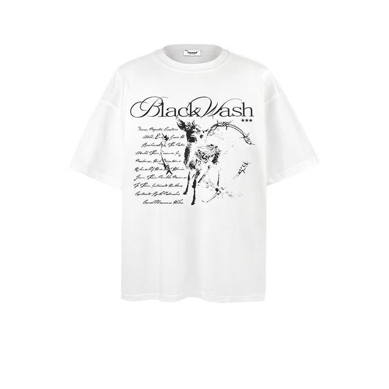 2025 New Trendy Brand New Short-Sleeved American Streetwear 026