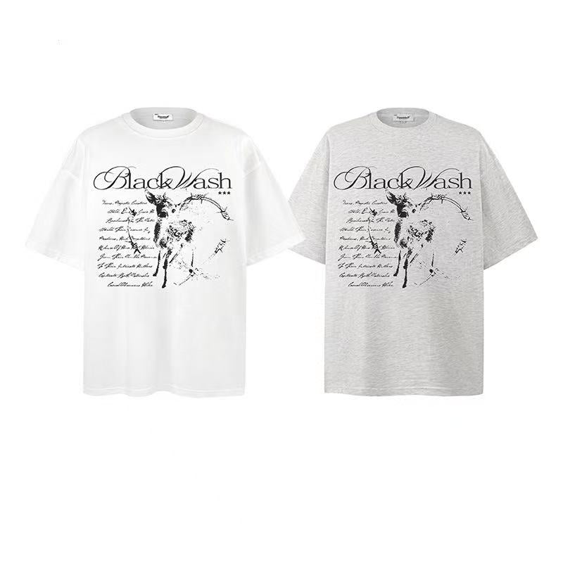 2025 New Trendy Brand New Short-Sleeved American Streetwear 026