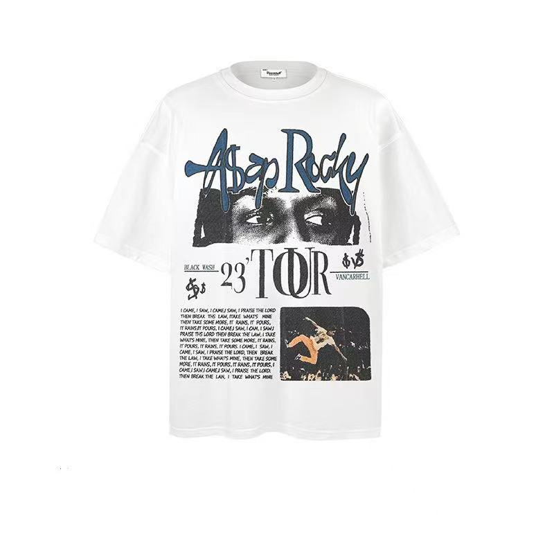 2025 New Trendy Brand New Short-Sleeved American Streetwear 028