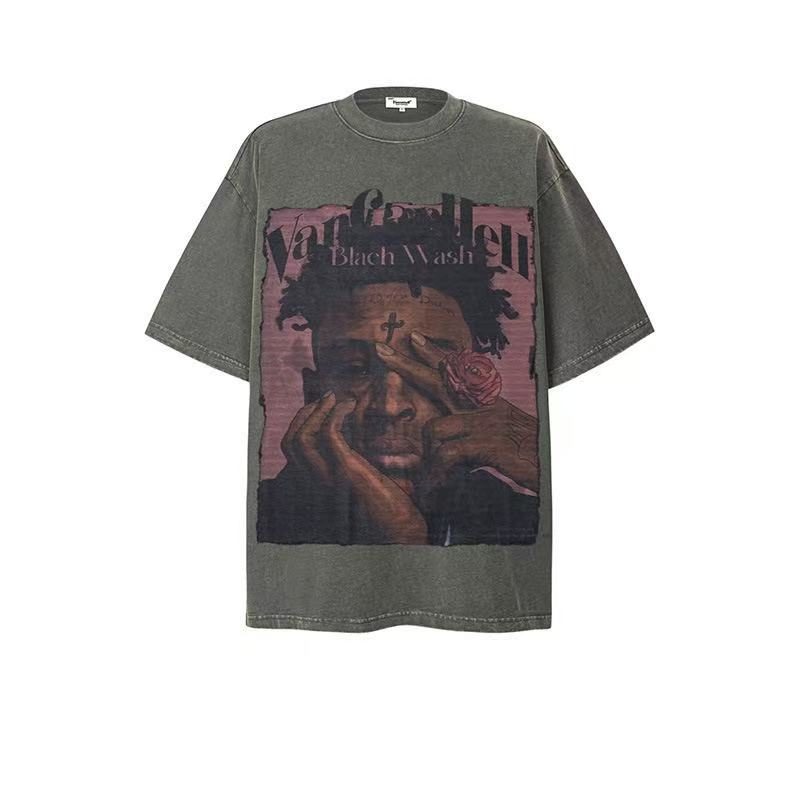 2025 New Trend Brand New Short-Sleeved T-Shirt - American Hip Hop 030