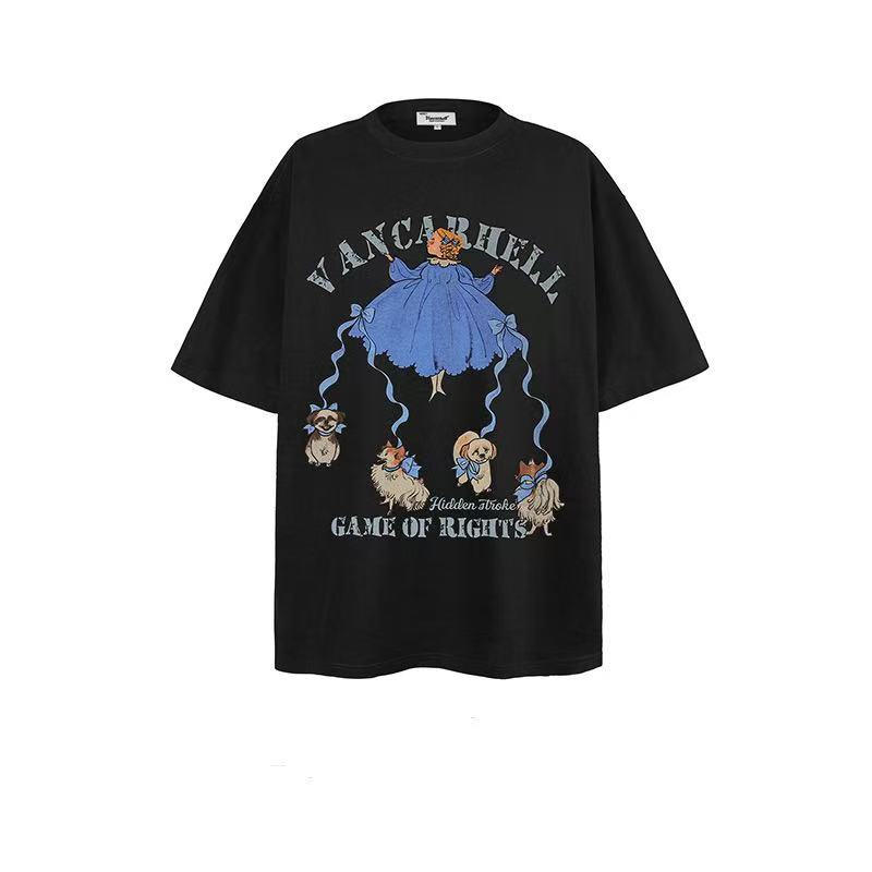 2025 New Trend Brand New Short-Sleeved T-Shirt American Style 035