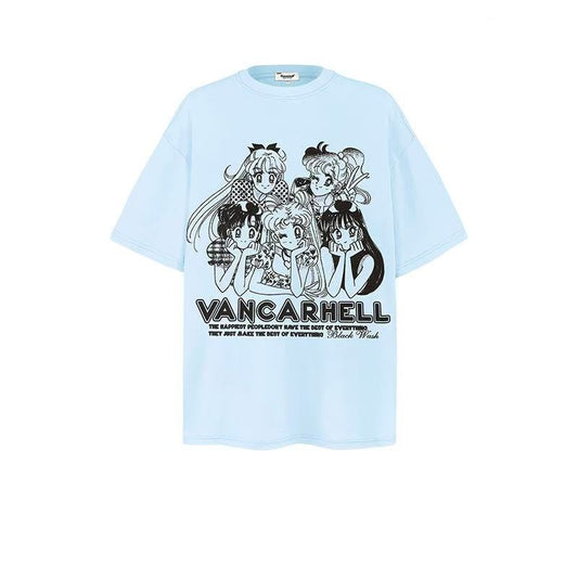 2025 new trendy brand new short-sleeved T-shirt Sailor Moon 019