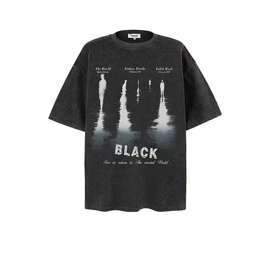 2025 New Trend Brand New Short-Sleeved T-Shirt Reflection 021