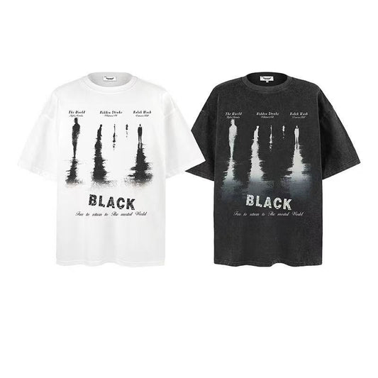 2025 New Trend Brand New Short-Sleeved T-Shirt Reflection 021