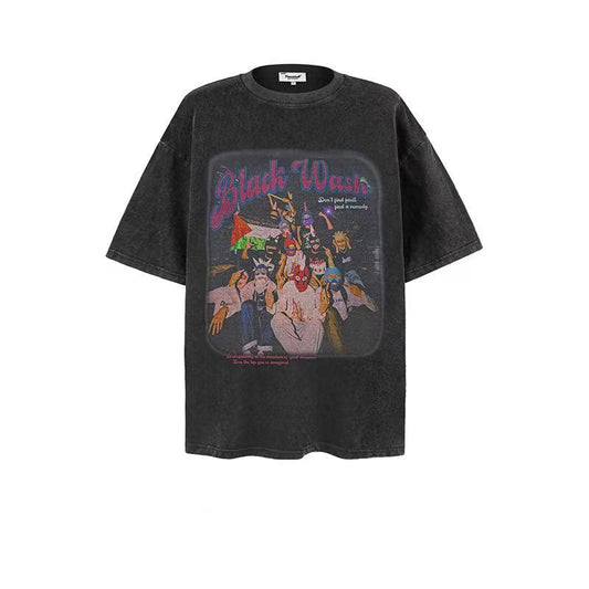 2025 New Trend Brand New Short-Sleeved T-Shirt Retro 022