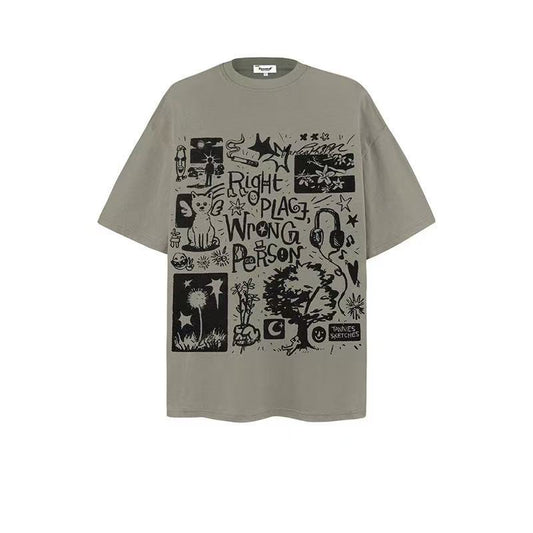 2025 New Trendy Brand New Short-Sleeved Hip-Hop 024