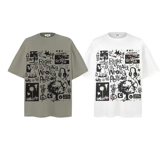 2025 New Trendy Brand New Short-Sleeved Hip-Hop 024