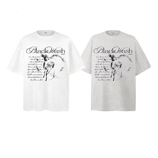 2025 New Trendy Brand New Short-Sleeved American Streetwear 026