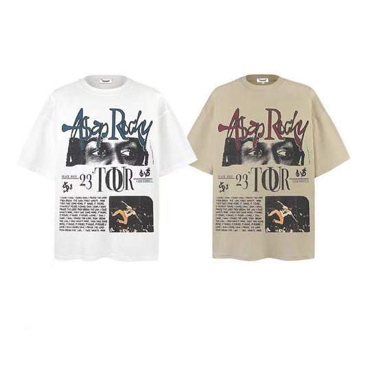 2025 New Trendy Brand New Short-Sleeved American Streetwear 028