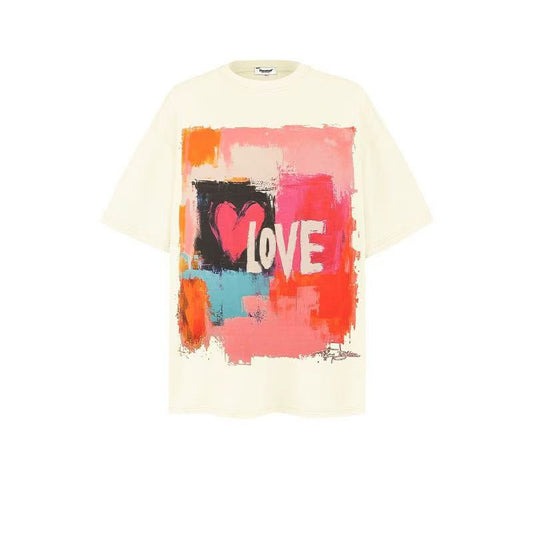 2025 New Style Trendy Brand Short Sleeve T-shirt American LOVE 031