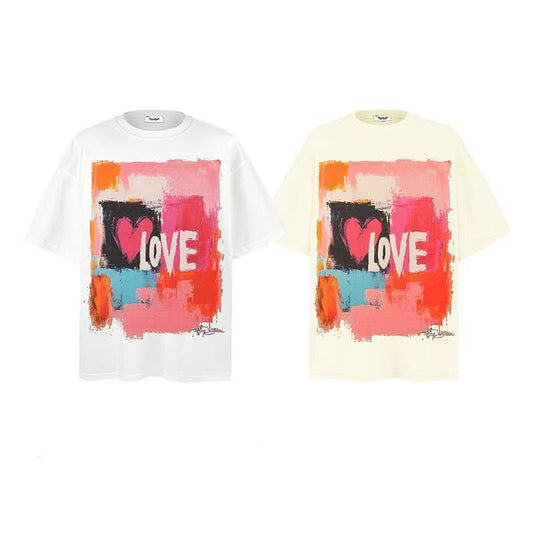 2025 New Style Trendy Brand Short Sleeve T-shirt American LOVE 031
